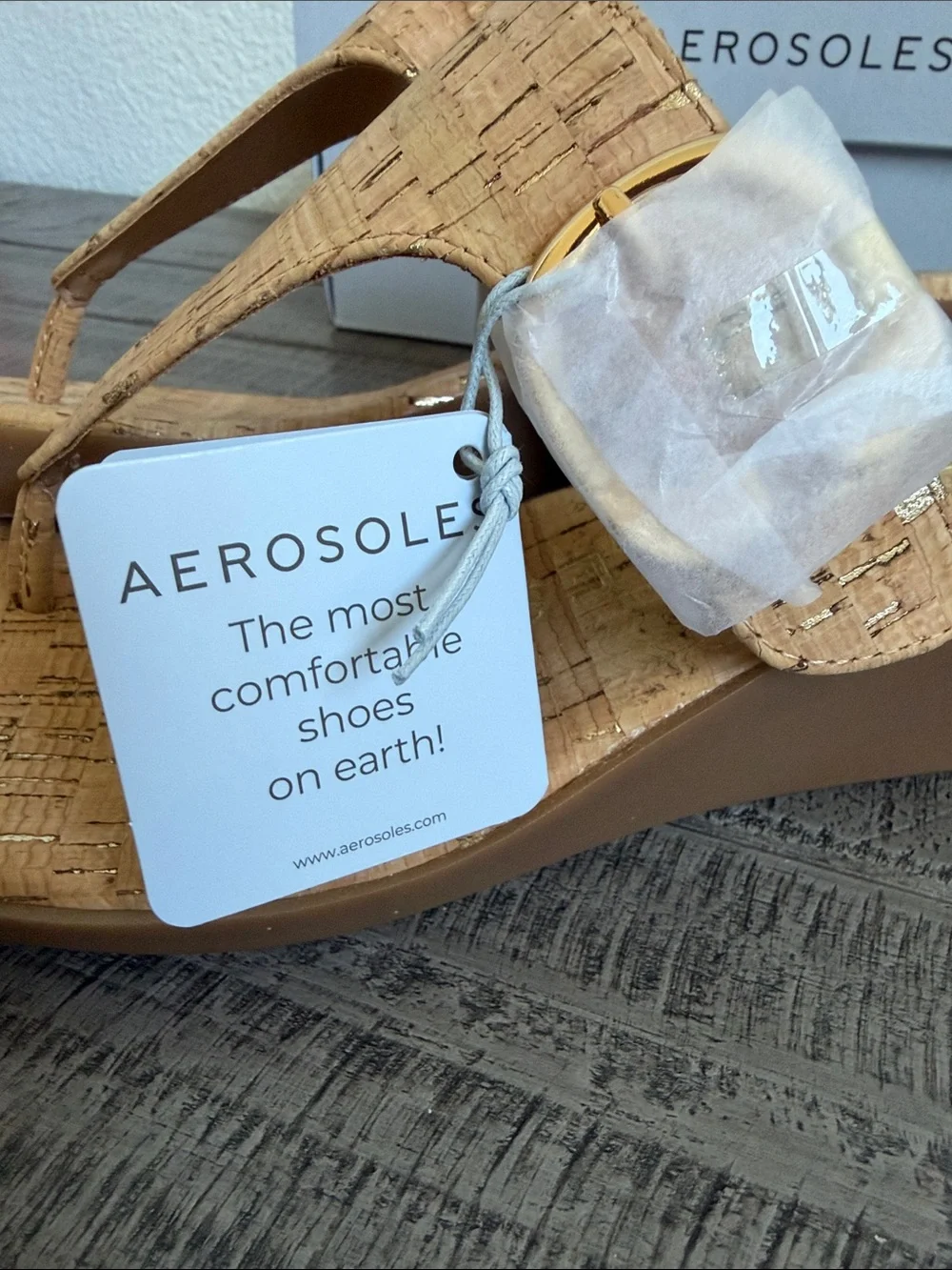 AEROSOLES Women's Izola Wedge Sandals NIB
